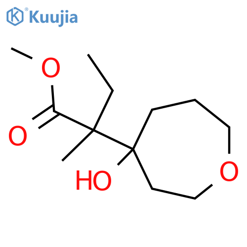 Methyl 2-(4-hydroxyoxepan-4-yl)-2-methylbutanoate structure