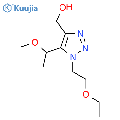 1-(2-ethoxyethyl)-5-(1-methoxyethyl)-1H-1,2,3-triazol-4-ylmethanol structure