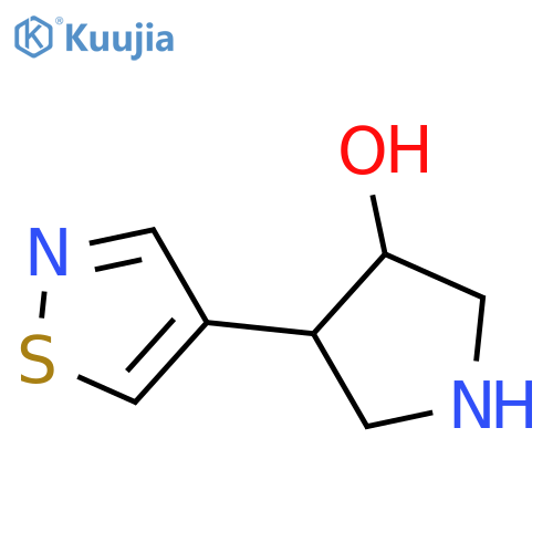 4-(1,2-thiazol-4-yl)pyrrolidin-3-ol structure