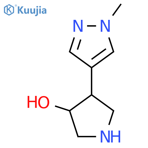 4-(1-methyl-1H-pyrazol-4-yl)pyrrolidin-3-ol structure