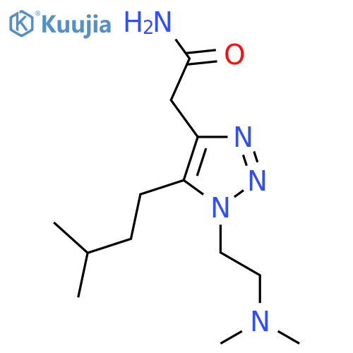 2-{1-2-(dimethylamino)ethyl-5-(3-methylbutyl)-1H-1,2,3-triazol-4-yl}acetamide structure