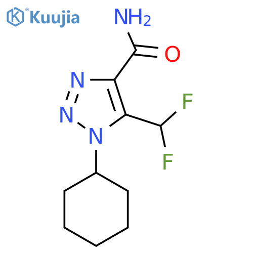 1-cyclohexyl-5-(difluoromethyl)-1H-1,2,3-triazole-4-carboxamide structure