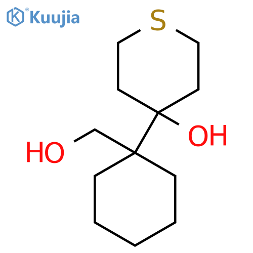 4-1-(hydroxymethyl)cyclohexylthian-4-ol structure