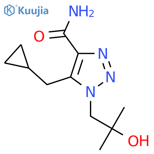 5-(cyclopropylmethyl)-1-(2-hydroxy-2-methylpropyl)-1H-1,2,3-triazole-4-carboxamide structure
