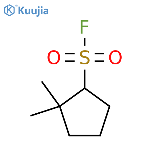 2,2-dimethylcyclopentane-1-sulfonyl fluoride structure