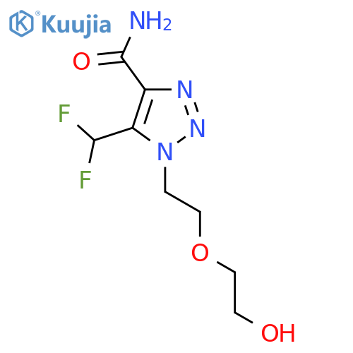 5-(difluoromethyl)-1-2-(2-hydroxyethoxy)ethyl-1H-1,2,3-triazole-4-carboxamide structure