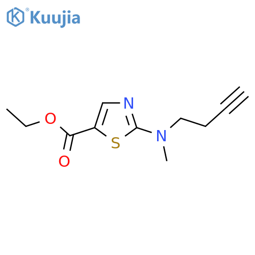 ethyl 2-(but-3-yn-1-yl)(methyl)amino-1,3-thiazole-5-carboxylate structure
