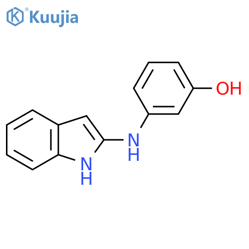 3-(1H-indol-2-yl)aminophenol structure