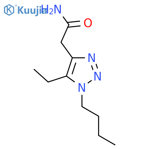 2-(1-butyl-5-ethyl-1H-1,2,3-triazol-4-yl)acetamide structure