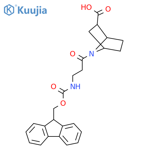 7-3-({(9H-fluoren-9-yl)methoxycarbonyl}amino)propanoyl-7-azabicyclo2.2.1heptane-2-carboxylic acid structure