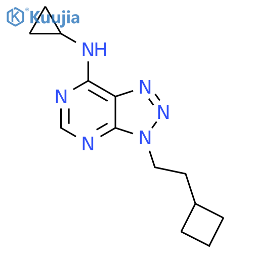 3-(2-cyclobutylethyl)-N-cyclopropyl-3H-1,2,3triazolo4,5-dpyrimidin-7-amine structure