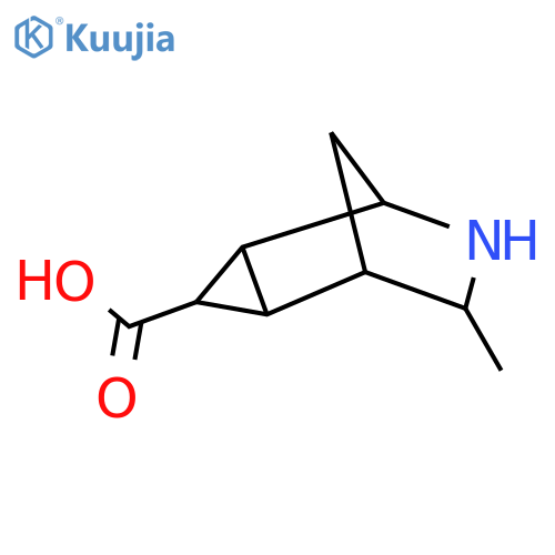 7-methyl-6-azatricyclo3.2.1.0,2,4octane-3-carboxylic acid structure