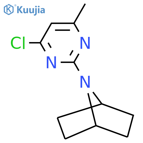 7-(4-chloro-6-methylpyrimidin-2-yl)-7-azabicyclo2.2.1heptane structure
