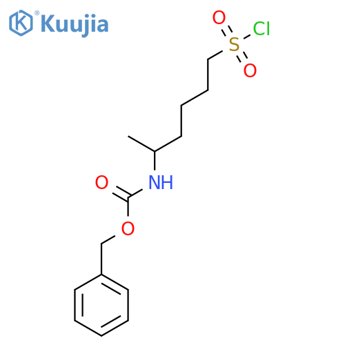 benzyl N-6-(chlorosulfonyl)hexan-2-ylcarbamate structure