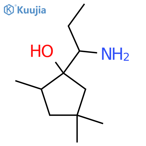 1-(1-Aminopropyl)-2,4,4-trimethylcyclopentan-1-ol structure