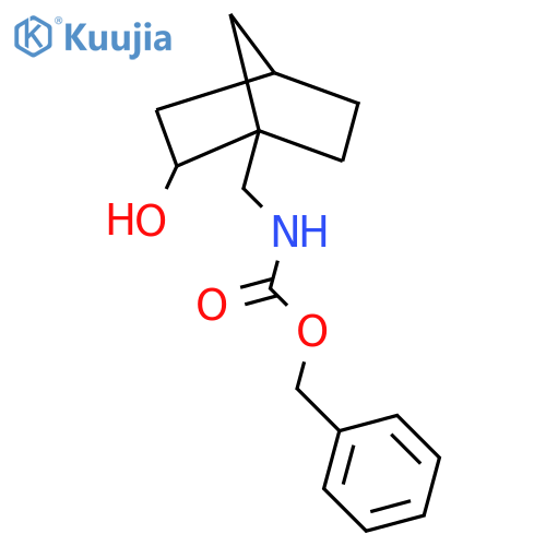 benzyl N-({2-hydroxybicyclo2.2.1heptan-1-yl}methyl)carbamate structure