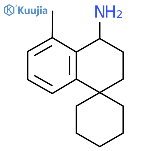 5'-methyl-3',4'-dihydro-2'H-spirocyclohexane-1,1'-naphthalene-4'-amine structure