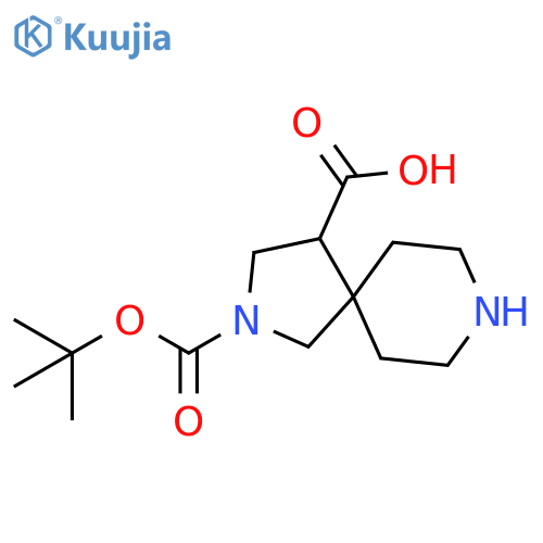 2-(tert-butoxy)carbonyl-2,8-diazaspiro4.5decane-4-carboxylic acid structure