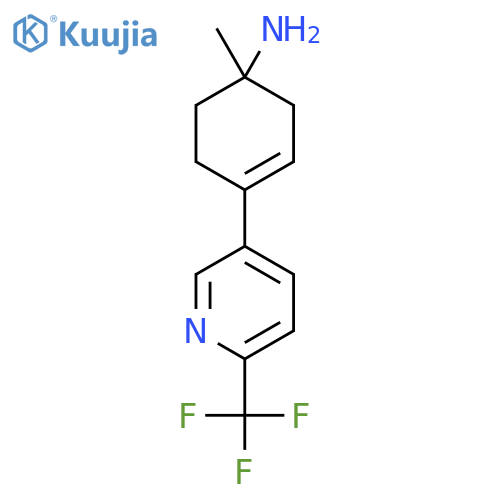 1-methyl-4-6-(trifluoromethyl)pyridin-3-ylcyclohex-3-en-1-amine structure