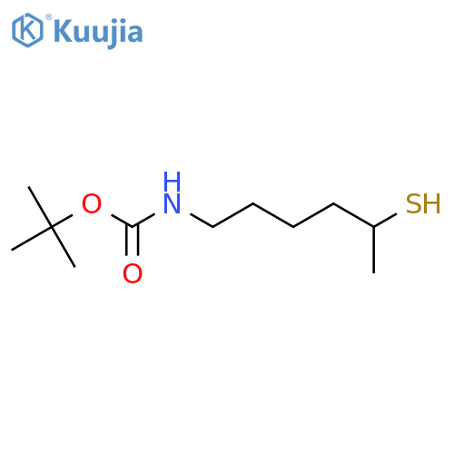 tert-butyl N-(5-sulfanylhexyl)carbamate structure