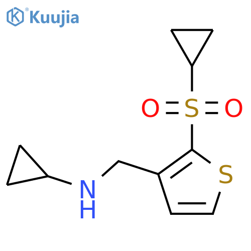 N-{2-(cyclopropanesulfonyl)thiophen-3-ylmethyl}cyclopropanamine structure