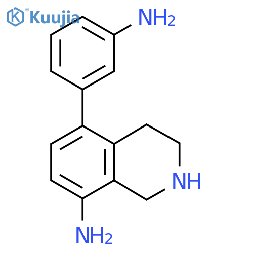 5-(3-aminophenyl)-1,2,3,4-tetrahydroisoquinolin-8-amine structure