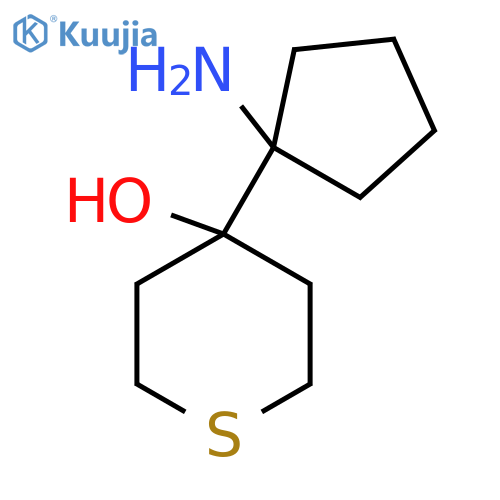 4-(1-aminocyclopentyl)thian-4-ol structure