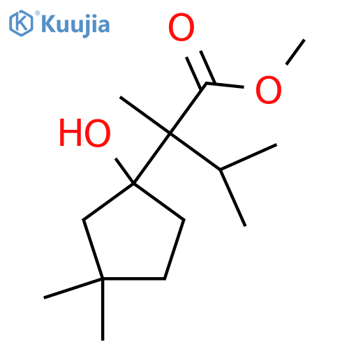 methyl 2-(1-hydroxy-3,3-dimethylcyclopentyl)-2,3-dimethylbutanoate structure