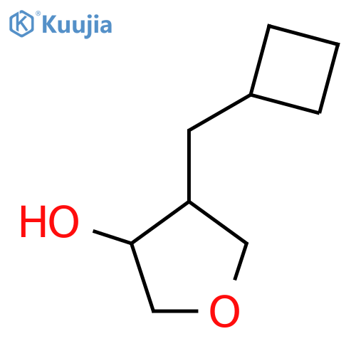 4-(cyclobutylmethyl)oxolan-3-ol structure