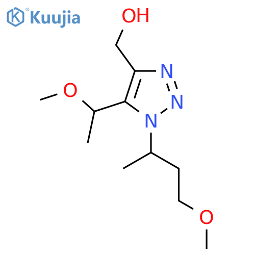1-(4-methoxybutan-2-yl)-5-(1-methoxyethyl)-1H-1,2,3-triazol-4-ylmethanol structure