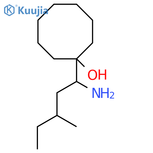 1-(1-amino-3-methylpentyl)cyclooctan-1-ol structure