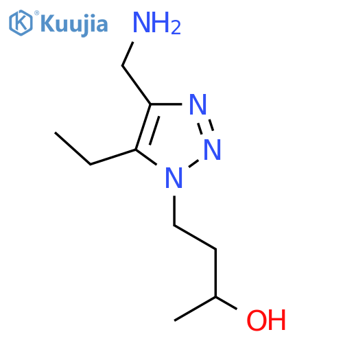 4-4-(aminomethyl)-5-ethyl-1H-1,2,3-triazol-1-ylbutan-2-ol structure