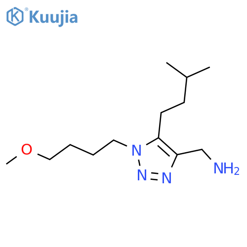 1-(4-methoxybutyl)-5-(3-methylbutyl)-1H-1,2,3-triazol-4-ylmethanamine structure