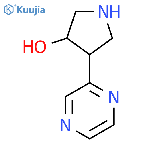 4-(pyrazin-2-yl)pyrrolidin-3-ol structure