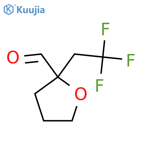 2-(2,2,2-trifluoroethyl)oxolane-2-carbaldehyde structure