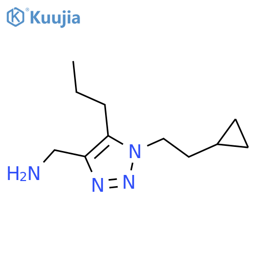 1-(2-cyclopropylethyl)-5-propyl-1H-1,2,3-triazol-4-ylmethanamine structure