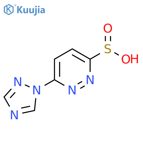 6-(1H-1,2,4-triazol-1-yl)pyridazine-3-sulfinic acid structure