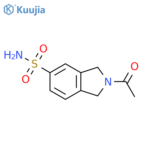 2-acetyl-2,3-dihydro-1H-isoindole-5-sulfonamide structure