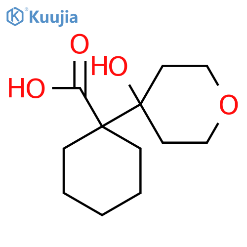 1-(4-hydroxyoxan-4-yl)cyclohexane-1-carboxylic acid structure
