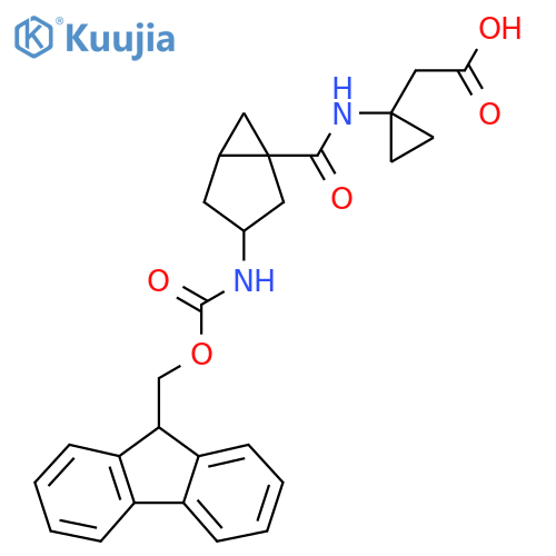 2-{1-3-({(9H-fluoren-9-yl)methoxycarbonyl}amino)bicyclo3.1.0hexane-1-amidocyclopropyl}acetic acid structure