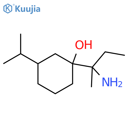 1-(2-aminobutan-2-yl)-3-(propan-2-yl)cyclohexan-1-ol structure