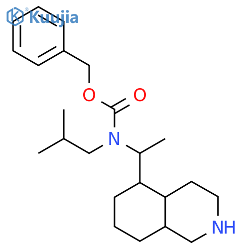 benzyl N-1-(decahydroisoquinolin-5-yl)ethyl-N-(2-methylpropyl)carbamate structure