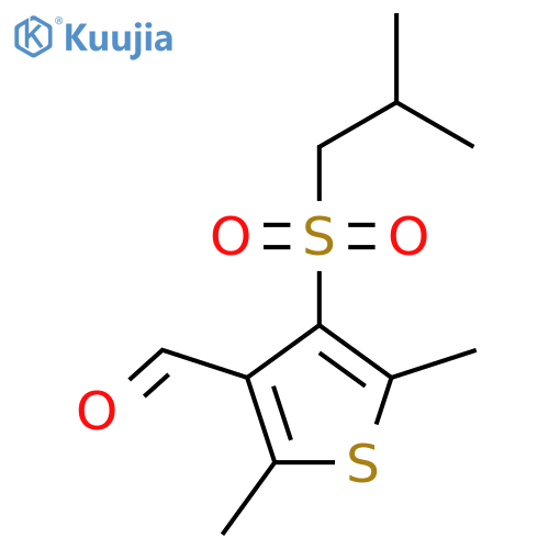 2,5-Dimethyl-4-(2-methylpropanesulfonyl)thiophene-3-carbaldehyde structure
