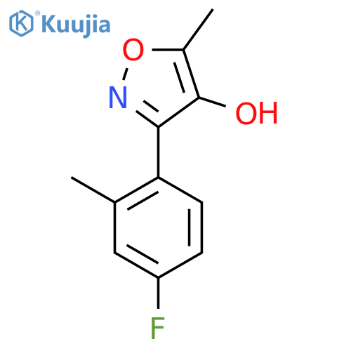 3-(4-fluoro-2-methylphenyl)-5-methyl-1,2-oxazol-4-ol structure