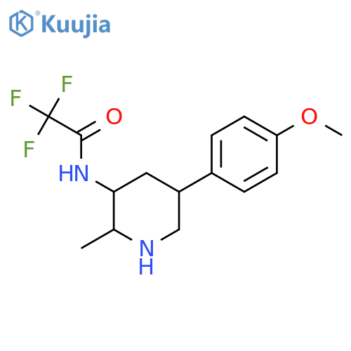 2,2,2-trifluoro-N-5-(4-methoxyphenyl)-2-methylpiperidin-3-ylacetamide structure