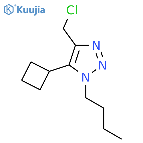 1-butyl-4-(chloromethyl)-5-cyclobutyl-1H-1,2,3-triazole structure