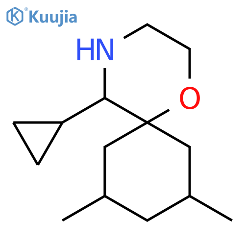 5-cyclopropyl-8,10-dimethyl-1-oxa-4-azaspiro5.5undecane structure