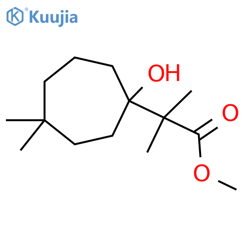 methyl 2-(1-hydroxy-4,4-dimethylcycloheptyl)-2-methylpropanoate structure