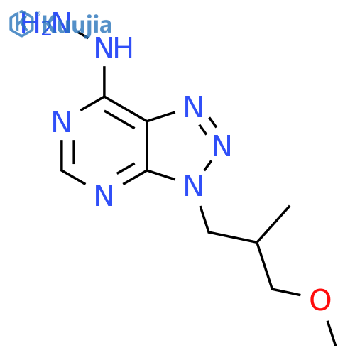 7-hydrazinyl-3-(3-methoxy-2-methylpropyl)-3H-1,2,3triazolo4,5-dpyrimidine structure