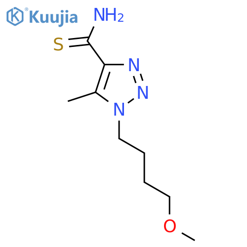 1-(4-methoxybutyl)-5-methyl-1H-1,2,3-triazole-4-carbothioamide structure